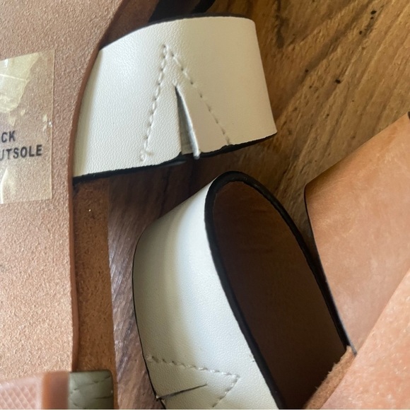 Steve Madden Tuzzo sandal woman size 8 summer slip on triple color block straps - Picture 9 of 12